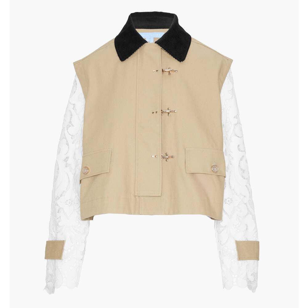 Hill House Home The Clarisse Jacket - Khaki Canvas Size Khaki Canvas / S